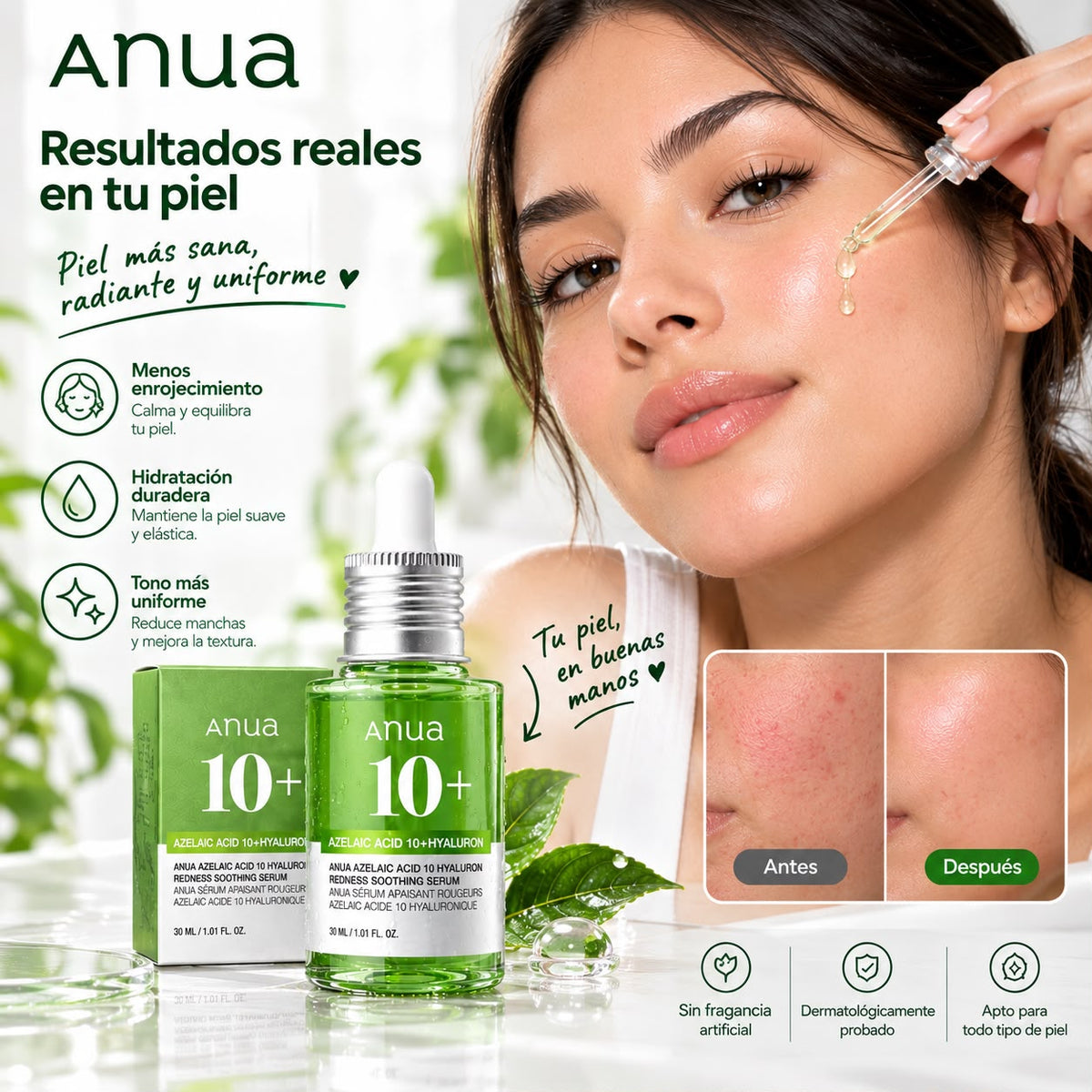 AZELIA™ 10+ — Dale a tu piel el cuidado que merece.